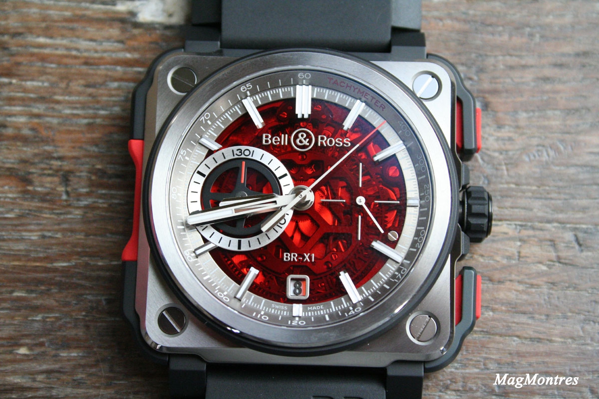 Bell & Ross BR-X1-Skeleton Chronograph Red Edition